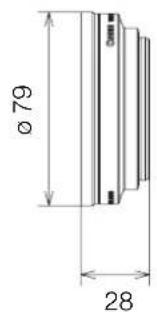 CANON XA45 - Dimensiones detalladas de WA-H58 - 2