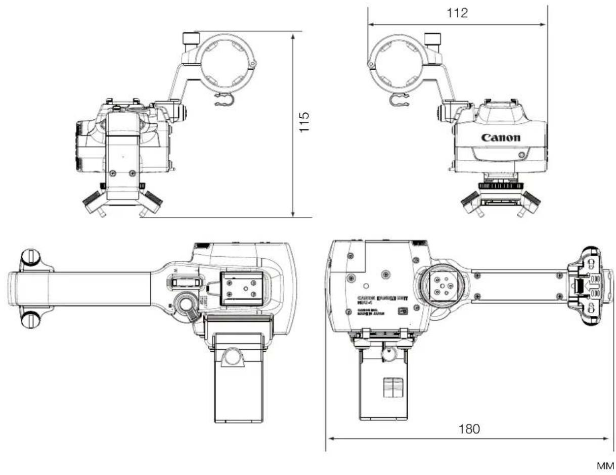 CANON XA50 - ■Детальные размеры HDU-1 - 1