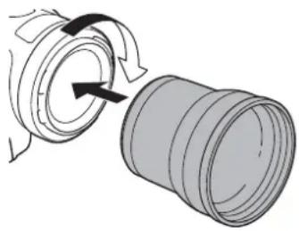 CANON XA50 - Attaching a Tele-converter to the Camera - 1