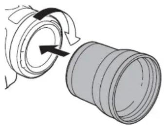 CANON XA50 - Установка телеконвертера на камеру - 1