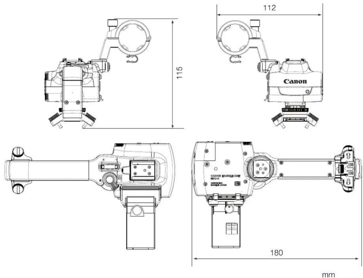 CANON XA50 - ■Dimensiones detalladas de HDU-1 - 1