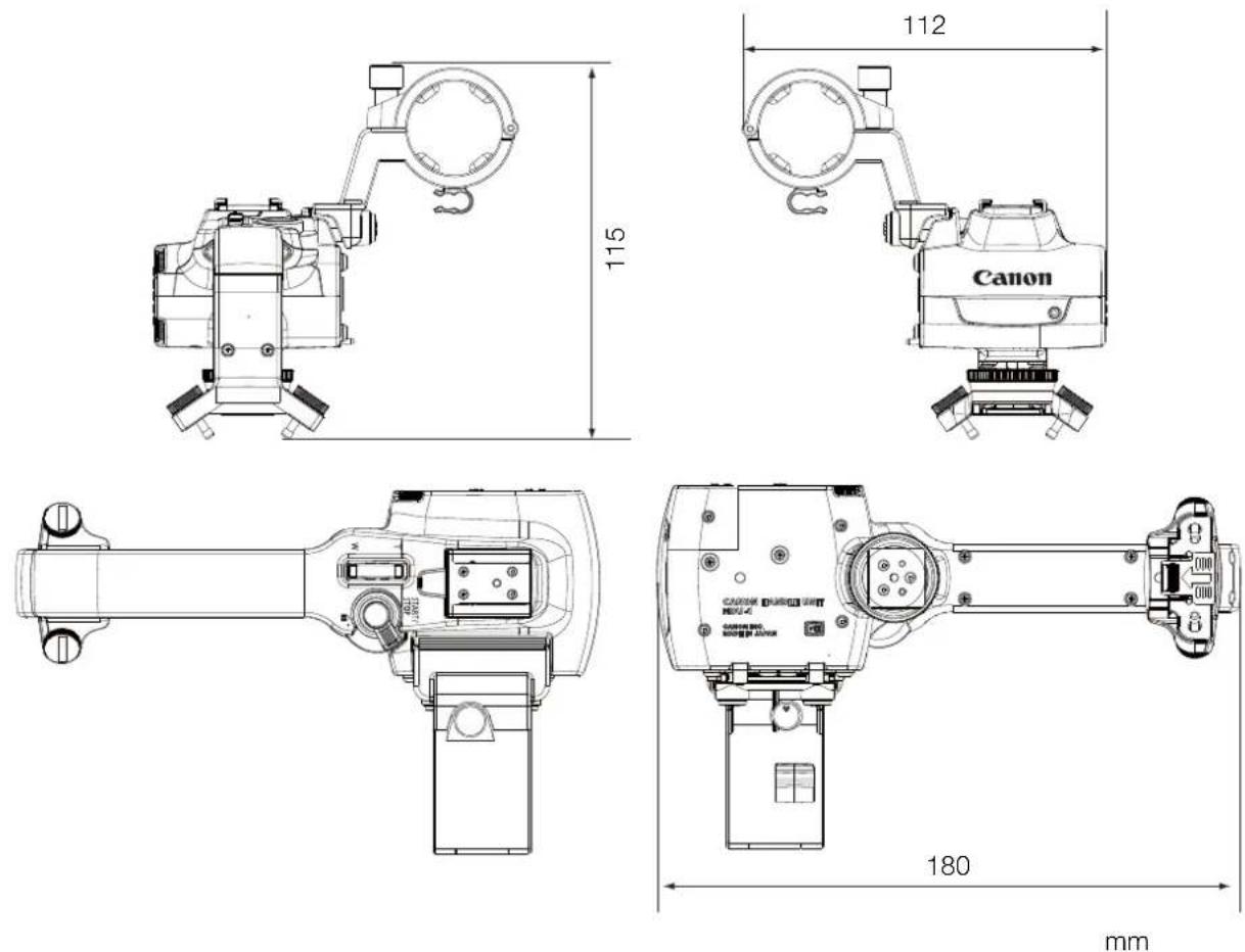 CANON XA50 - ■HDU-1 – misure dettagliate - 1