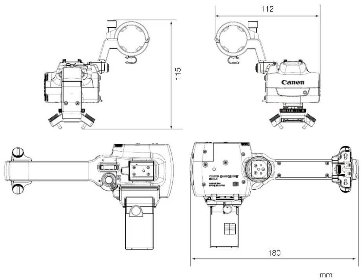 CANON XA50 - ■Genaue Maße HDU-1 - 1