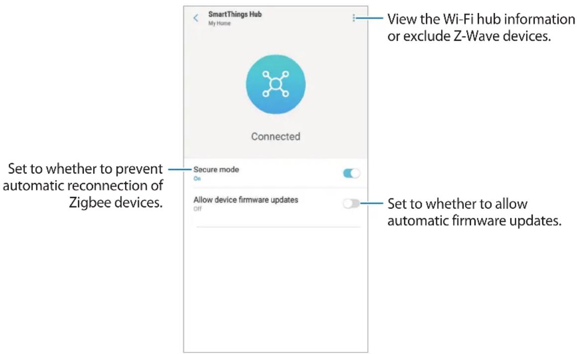 SAMSUNG SmartThings - Configuring the Samsung SmartThings Hub feature - 1