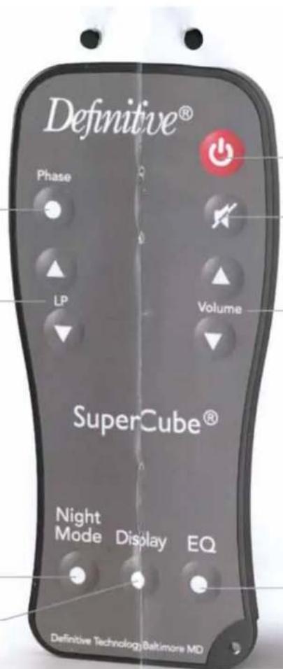 DEFINITIVE TECHNOLOGY SuperCube SC 6000 - SC4000 - 5