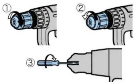 PANASONIC EY6903 - ASSEMBLY Attaching or removing bit - 3
