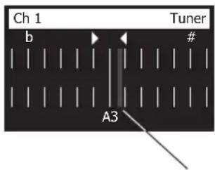 BOSE T4S ToneMatch - Utilizzo dell'accordatore - 1