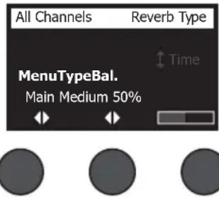 BOSE T4S ToneMatch - Selección de un tipo de reverberación - 1