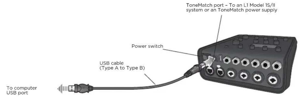 BOSE T4S ToneMatch - Connecting the T4S/T8S to Your Computer - 1