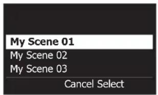 BOSE T4S ToneMatch - Per salvare uno scenario: - 2
