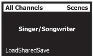 BOSE T4S ToneMatch - Carga y almacenamiento de escenas - 1