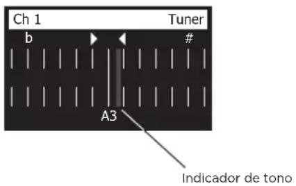 BOSE T4S ToneMatch - Uso del afinador - 1