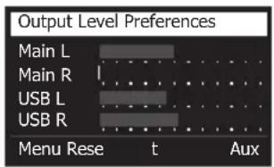 BOSE T4S ToneMatch - Utilisation des utilitaires du menu Prefs - 6