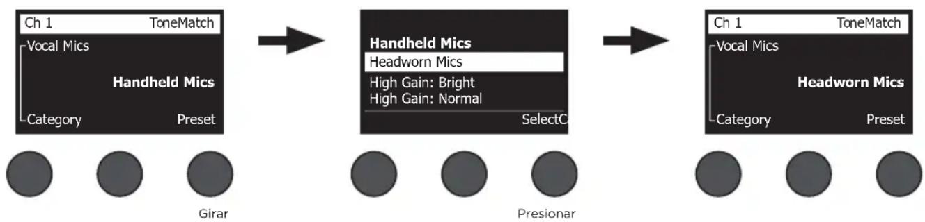 BOSE T4S ToneMatch - Selección de una preselección ToneMatch® - 2