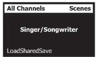 BOSE T4S ToneMatch - Per salvare uno scenario: - 1