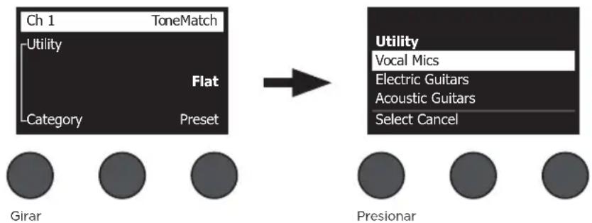 BOSE T4S ToneMatch - Selección de una preselección ToneMatch® - 1
