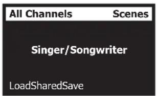 BOSE T4S ToneMatch - Caricamento e salvataggio di scenari - 1