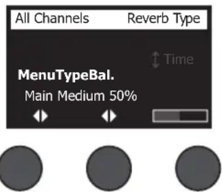 BOSE T4S ToneMatch - Sélection d'un type de réverbération - 1