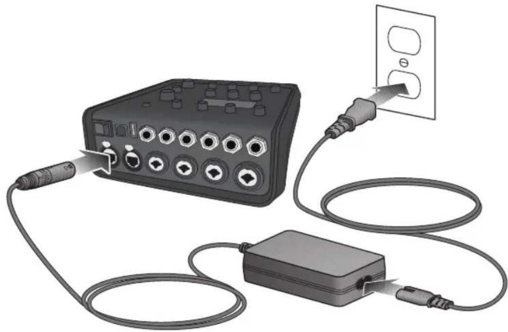 BOSE T4S ToneMatch - Conexión de la fuente de alimentación ToneMatch® - 1