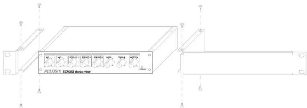 SHURE SCM262 - Installation d'une seule unité (demi-rack): - 1