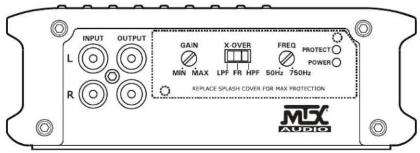 MTX Audio Thunder Marine WET500.1 - NOTES: - 1