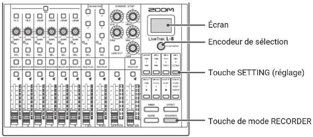 ZOOM LiveTrak L8 - Vérification de l'espace libre sur les cartes SD - 1