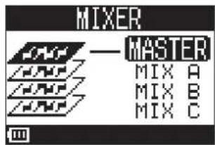 ZOOM LiveTrak L8 - Choix des mixages aux sorties MONITOR OUT A-C - 1