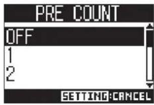 ZOOM LiveTrak L8 - Réglage du précompte - 2