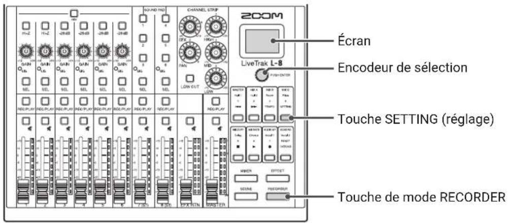 ZOOM LiveTrak L8 - Indication du type des piles utilisées - 1