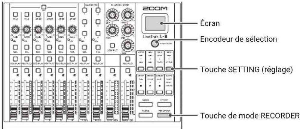 ZOOM LiveTrak L8 - Pré-enregistrement avant le déclenchement de l'enregistrement - 1