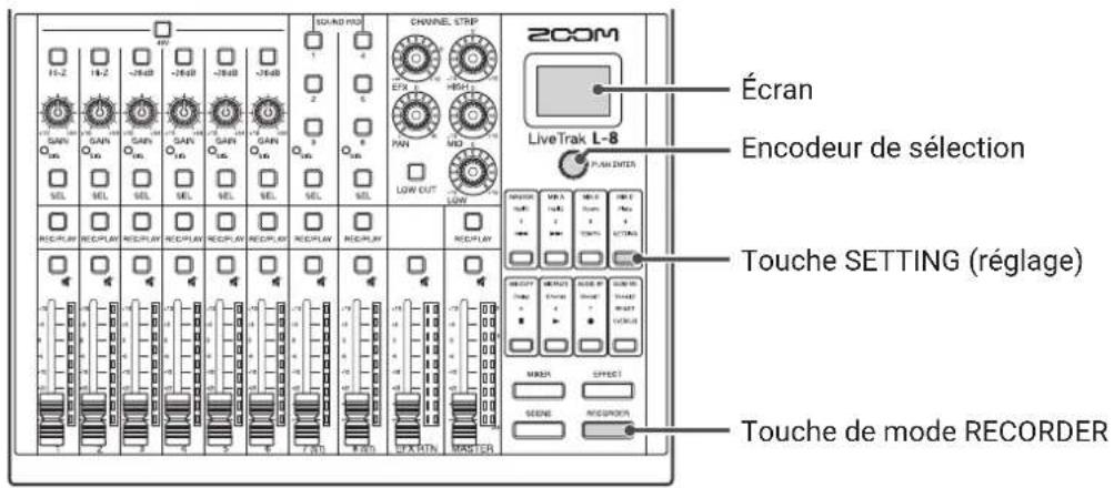 ZOOM LiveTrak L8 - Vérification des versions de firmware - 1