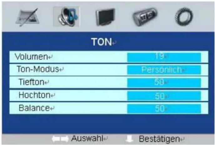 SEG Dakota - Optionen im Menu TON - 1