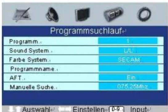 SEG Dakota - Programmsuchlauf (Manuelle Sendereinstellung) - 1