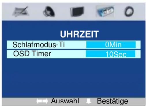 SEG Dakota - Optionen im Menu UHRZEIT - 1