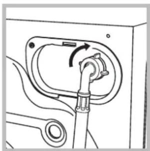 INDESIT PWC 7168 W (EU) - Veden syöttöletkun liittäminen - 2