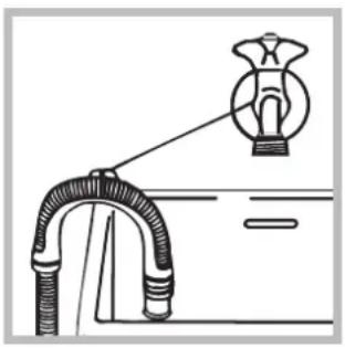 INDESIT PWC 7168 W (EU) - Veden poistoletkun liittäminen - 2