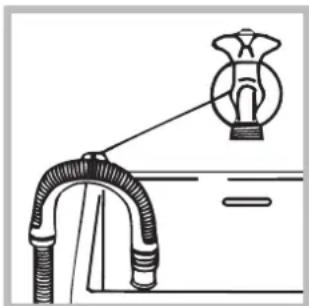 INDESIT IWDC 7125 (EU) - Conexión del tubo de descarga - 2