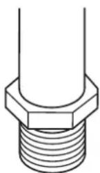 INDESIT KP 648 MS.B (X)D - Gas supply connection - 1