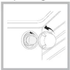 INDESIT I6VV2A(X) - Replacing the oven light bulb - 1