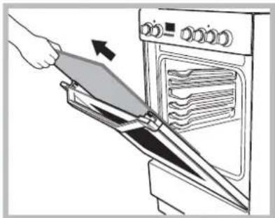 INDESIT I6VV2A(X) - Removing and fitting the oven door: - 5