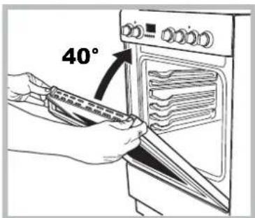 INDESIT I6VV2A(X) - Removing and fitting the oven door: - 3