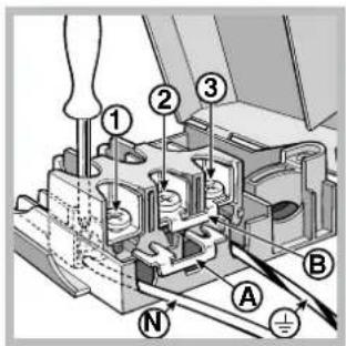 INDESIT KN3C76A(X)EU - Инсталиране на захранващия кабел - 3