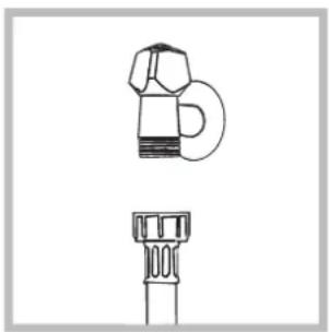 INDESIT IWDC 7105 (EX) - Connecting the water inlet hose - 1