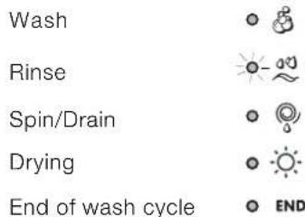INDESIT IWDC 7105 (EX) - Wash cycle phase indicator lights - 1