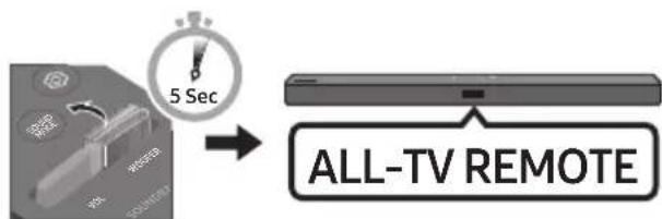 SAMSUNG HWT450 - Kui teil on Samsungi teler, saate reguleerida Soundbari helitugevust Samsungi teleriga kaasasoleva infrapuna-kaugjuhtimispuldiga. - 3