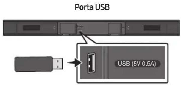 SAMSUNG HWT450 - COLLEGAMENTO DI UN DISPOSITIVO DI MEMORIA USB - 1