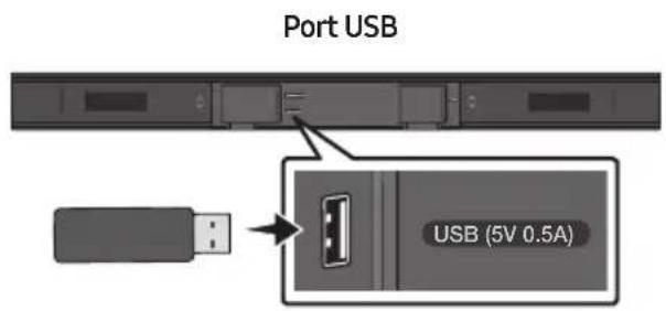 SAMSUNG HWT450 - PODŁACZANIE URZADZENIA PAMIECI USB - 1