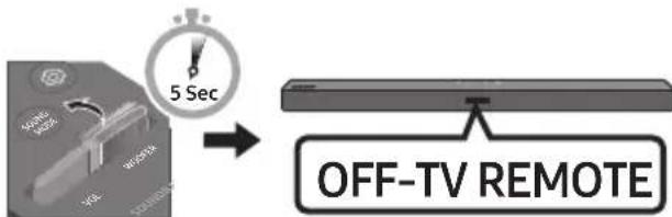 SAMSUNG HWT450 - Adjusting the Soundbar volume with a TV remote control - 2
