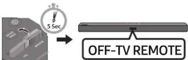 SAMSUNG HWT450 - Anpassen der Soundbar-Lautstärke mit einer TV-Fernbedienung - 2