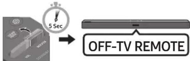 SAMSUNG HWT450 - „Soundbar“ garsumo reguliavimas televizoriaus nuotolinio valdymo pultu - 2